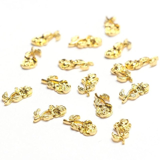 10Pcs Nails Accessoires Nailart Akcesoria Do Paznokci Supplies Parts Deco Ongle Decoracion 3D Alloy Decorazioni Unghie Charms