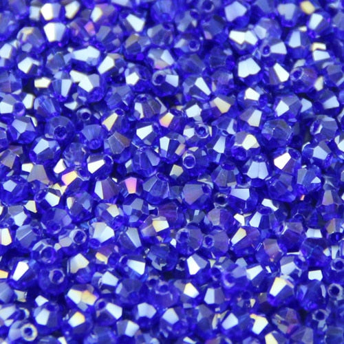 JHNBY 3mm 200pcs AAA Bicone Upscale Austrian crystals beads AB color plating Loose bead bracelet Jewelry Making Accessories DIY