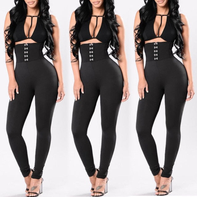 New Style Fashion Women Solid Fitness Leggings Ankle Length Stretch  High Waist Leggings