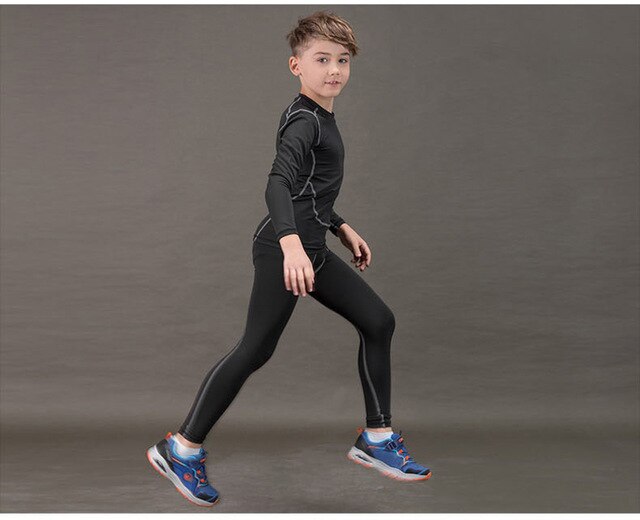 New Winter Thermal Underwear Set Children Plus Velvet Warm Thermo Underwear Masculino Long Johns Boys Girl Lucky Johns Fitness