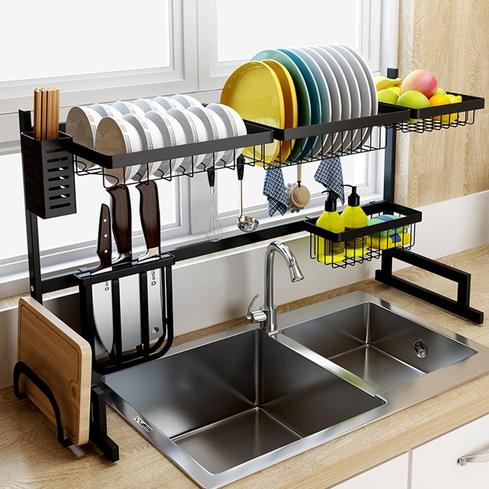 Ship from USA! Over Sink Dish Rack Kitchen Organizer And Storage Accessories Dish Drying Rack Shelf