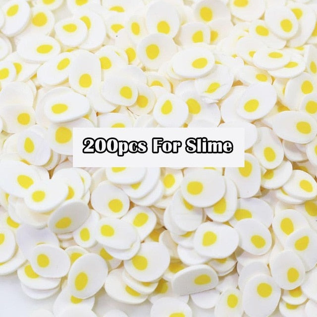 Slimes Addition Soft Fruit Slices For Slime Fluffy Lizun DIY Nail Mobile Supplies Slime Charm Accessories Kits For Children