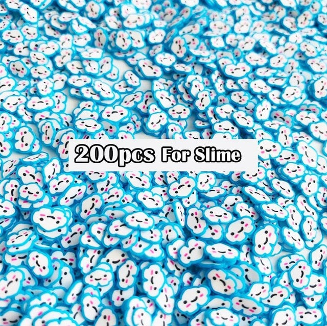 Slimes Addition Soft Fruit Slices For Slime Fluffy Lizun DIY Nail Mobile Supplies Slime Charm Accessories Kits For Children