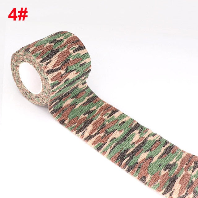 4.5m Hunt Disguise Elastoplast Camouflage Elastic Wrap Tape Self Adhesive Sports Protector Ankle Knee Finger Arm Bandage