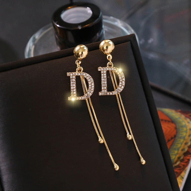 Tassel Earrings NEW luxury drop  jewelry earrings Fashion collocation acrylic big earrings for women 2019 statement