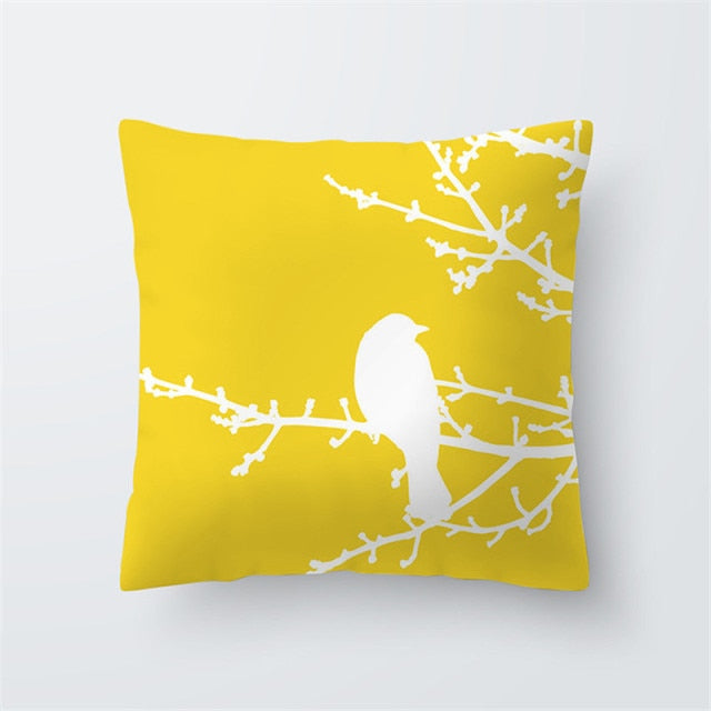 Geometry Yellow Skulls Decorative Pillows Cushion Cover 45x45 Summer Pillowcase Home Decor Sofa Living Room Pillow Cases 10474