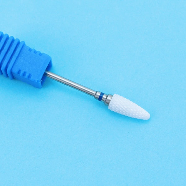 1pcs Ceramic Nail Drill Bit For Electric Manicure Drills Machine Milling Cutter Nail Files Buffers Nail Art Equipment Accessory