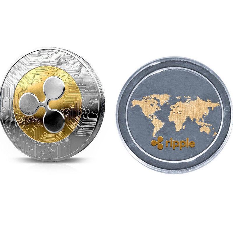 Best 1pcs Ripple coin XRP CRYPTO Commemorative Ripple XRP Collectors Coin Gift