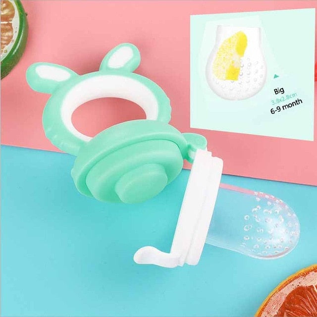 Baby nipple Fresh Food Nibbler Baby Pacifiers Feeder Kids Fruit feeding nipple Safe Supplies Nipple Teat Pacifier Bottles