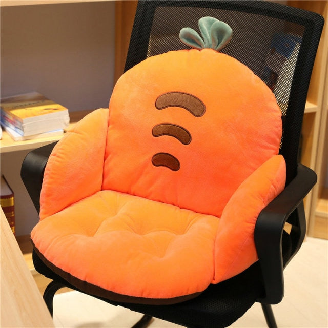 35*35*55cm Summer Nap cushion Cervical Noon Nap cushion Office school chair Cushion Carrot Strawberry Slow gift for friends