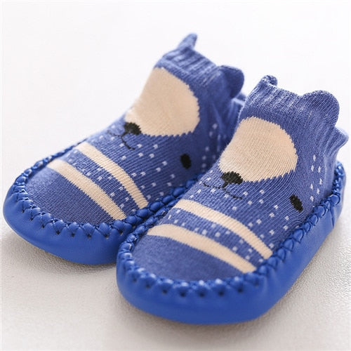 2020 New born Baby Socks With Rubber Soles Infant Baby Girls Boys Shoes Spring Autumn Baby Floor Socks Anti Slip Soft Sole Sock