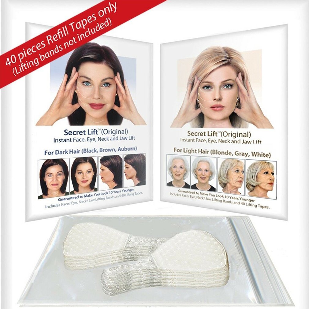 40 Pcs/Set V face shape Thin Face Invisible facial Stickers Facial Line Skin V-Shape Face Lift Tape Face Lift Tools Care