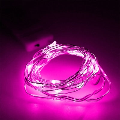 10 pcs LED Fairy String Lights Battery Operated LED Copper Wire String Lights Outdoor Waterproof Bottle Light For Bedroom Decor