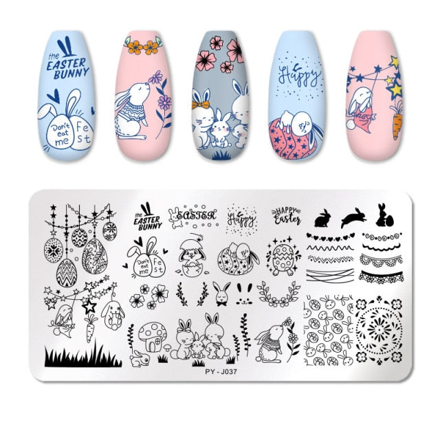 PICT YOU 12*6cm Nail Art Templates Stamping Plate Design Flower Animal Glass Temperature Lace Stamp Templates Plates Image