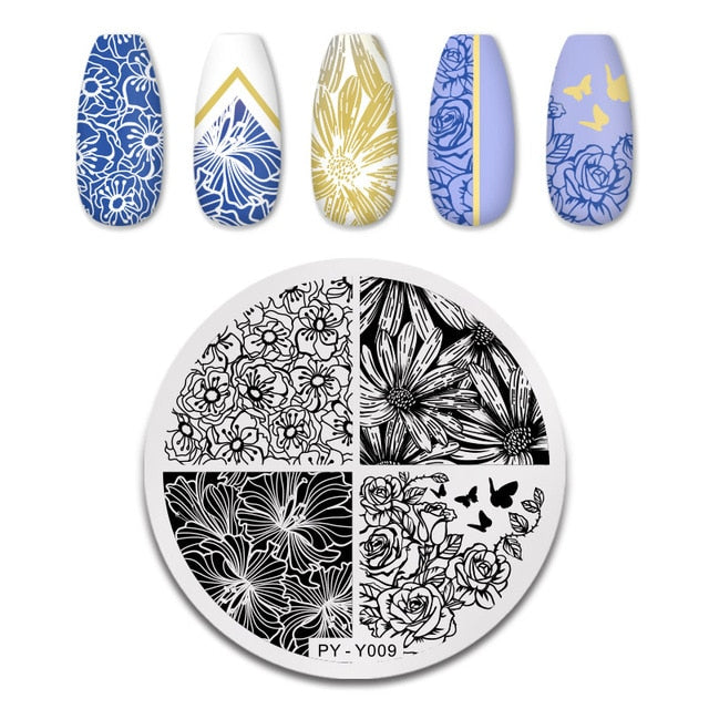 PICT YOU 12*6cm Nail Art Templates Stamping P