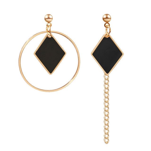 LOVR New Korean Statement Drop Earrings For Women Fashion Vintage Geometric Long Dangle Earrings 2020 kolczyki Female Jewelry