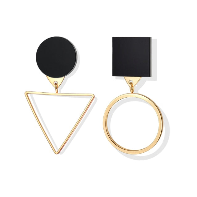 LOVR New Korean Statement Drop Earrings For Women Fashion Vintage Geometric Long Dangle Earrings 2020 kolczyki Female Jewelry