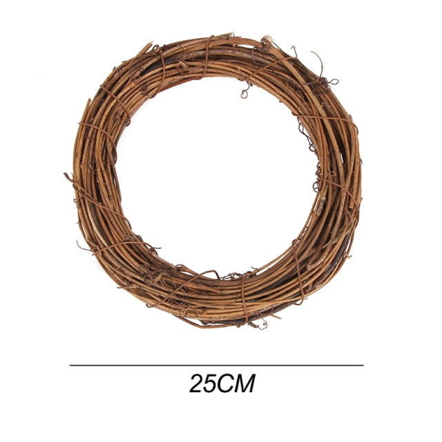 DIY Easter Decoration Natural Rattan Wreath For Easter Egg Decor Kids Easter Party Favors Happy Easter Party Gifts Home Supplies