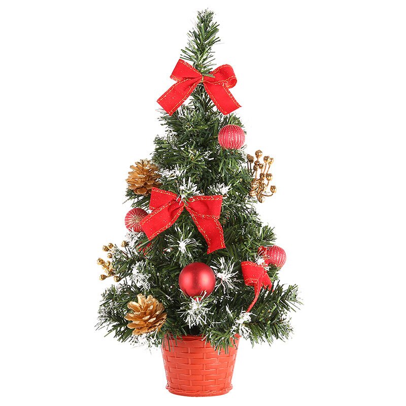 20cm-40cm Mini Christmas Trees Xmas Decorations A Small Pine Tree Placed on Desktop Christmas  Festival Ornaments Ship From USA