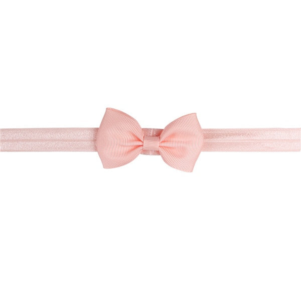 20pcs/set Cute Bow Tie Headband Hair band DIY Handmade Grosgrain Ribbon Elastic Hairband Baby Kids Hair Accessories