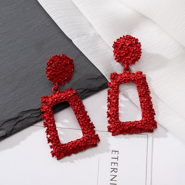 Fashion Statement Earrings Large Geometric Earrings For Women Hanging Dangle Earrings Drop Earrings 2020 Modern Female Jewelry