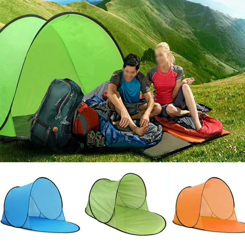 Portable Beach Tent Pop-up Tent Summer Sea Sun Shelters Garden Outdoor Camping BBQ Water-resistant Tent Outdoor Beachcanopy