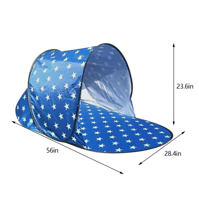 Portable Beach Tent Pop-up Tent Summer Sea Sun Shelters Garden Outdoor Camping BBQ Water-resistant Tent Outdoor Beachcanopy