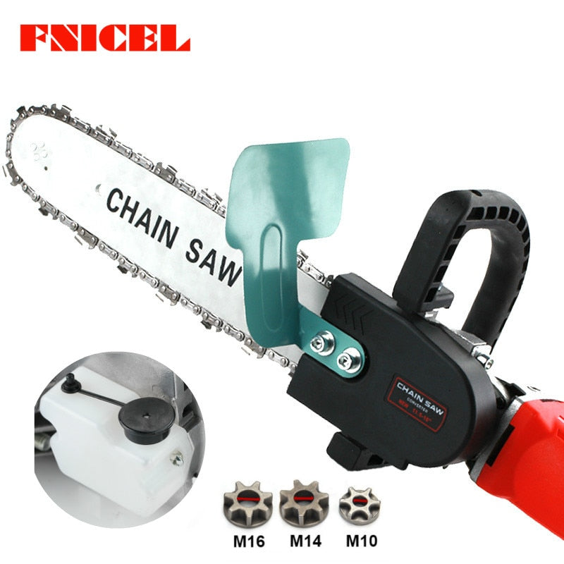 Upgrade 11.5inch Electric Chainsaw Bracket Adjustable Universal M10/M14/M16 Chain Saw Part Angle Grinder Into Chain Saw