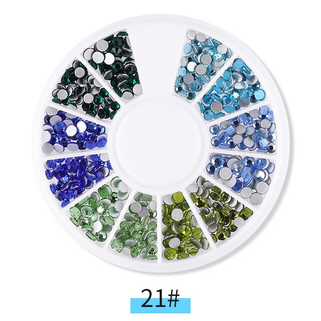 Mixed Size Nail Stone AB Color Rhinestone Irregular Beads Charms Manicure Nail Art Decorations Crystals In Wheel Nail Supplies