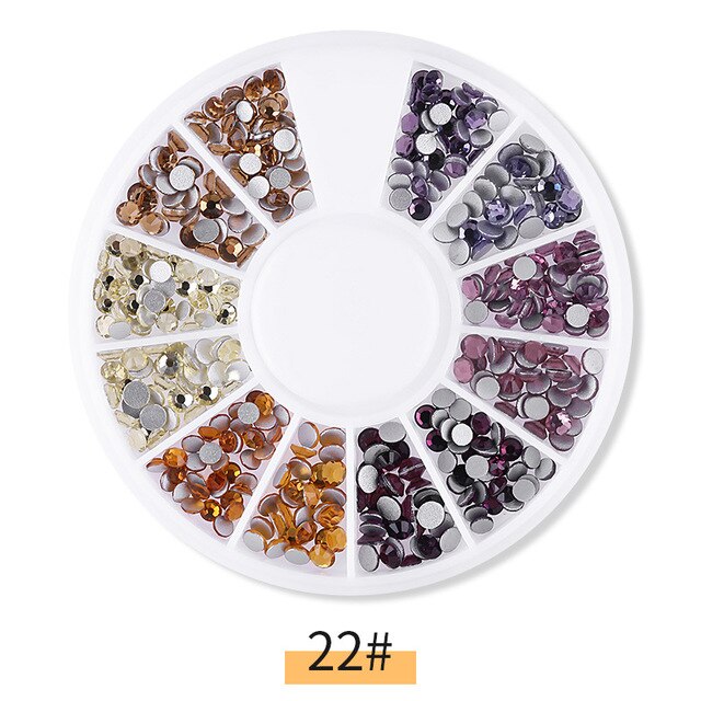 Mixed Size Nail Stone AB Color Rhinestone Irregular Beads Charms Manicure Nail Art Decorations Crystals In Wheel Nail Supplies