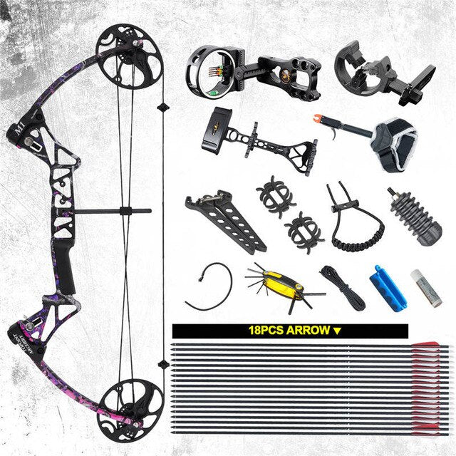 1 Set Ship From USA Warehouse Archery 19-70lbs Adjustable Hunting M1 Compound Bow Take Down BCY String Hunting Shooting Bow