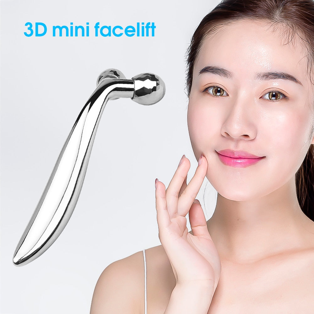 3D Roller Massager Lift Skin Tightening Wrinkle Bar360 Rotate Thin Face Facial Massage Tool Y Shape Massager