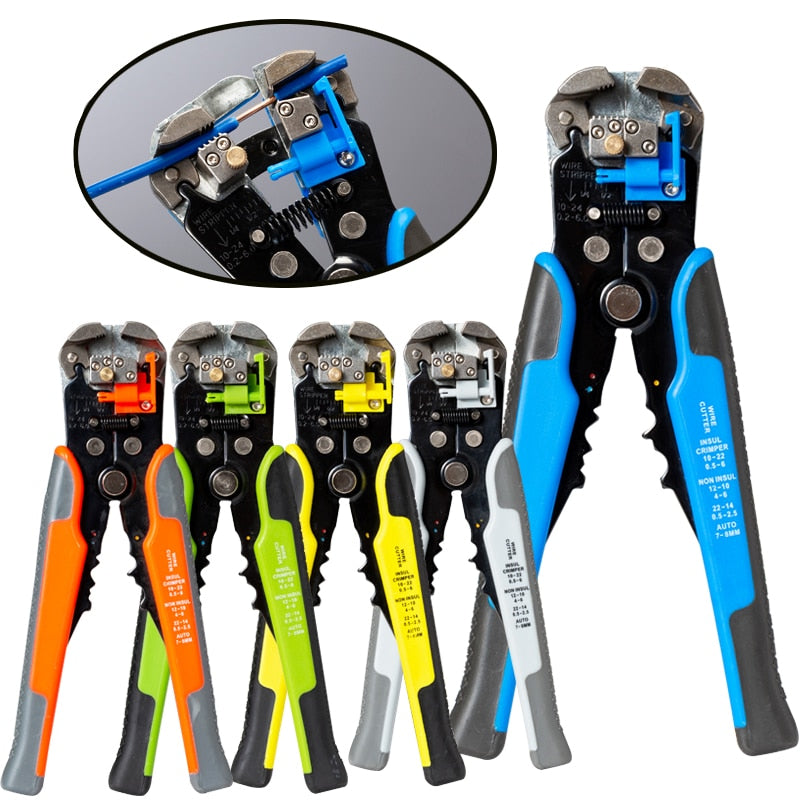 Wire Stripper Automatic Multifunctional Cable Stripping Pliers 0.2-6 mm2 Cutting Crimping  Terminal Electrician Repair Tools Kit