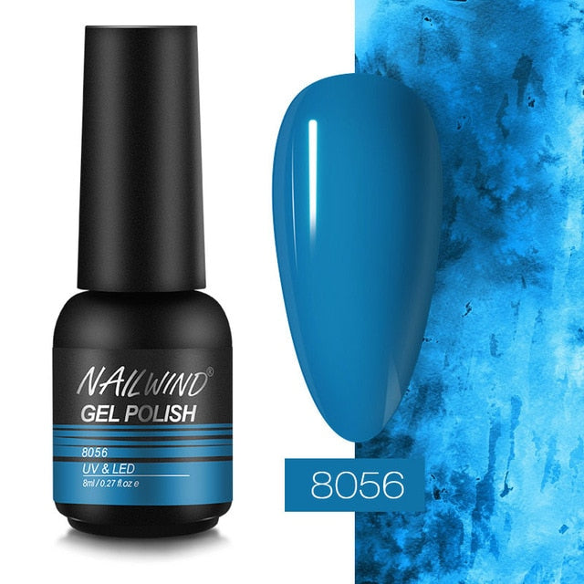 NAILWIND Nail Polish 8ml Hybrid Varnish Manicure Art Semi Permanent Need UV LED Nail Art Base Top Coat Gel Nail Polish