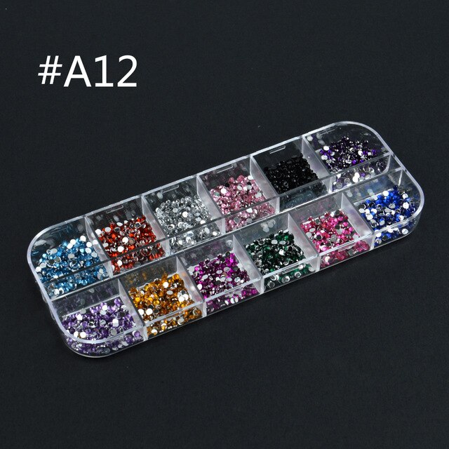 12 Grids Charm 3D Nail Flakes Butterfly Shape Laser Glitter Sequins Holographic Nail Art Decorations Manicure DIY Tips