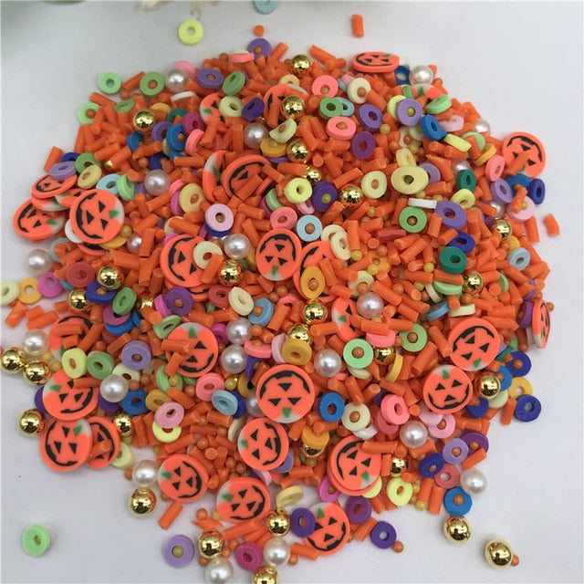 20g Christmas Halloween Flower Fish DIY Supplies Nails Art Polymer Clear Clay accessories DIY Sequins scrapbook shakes Craft