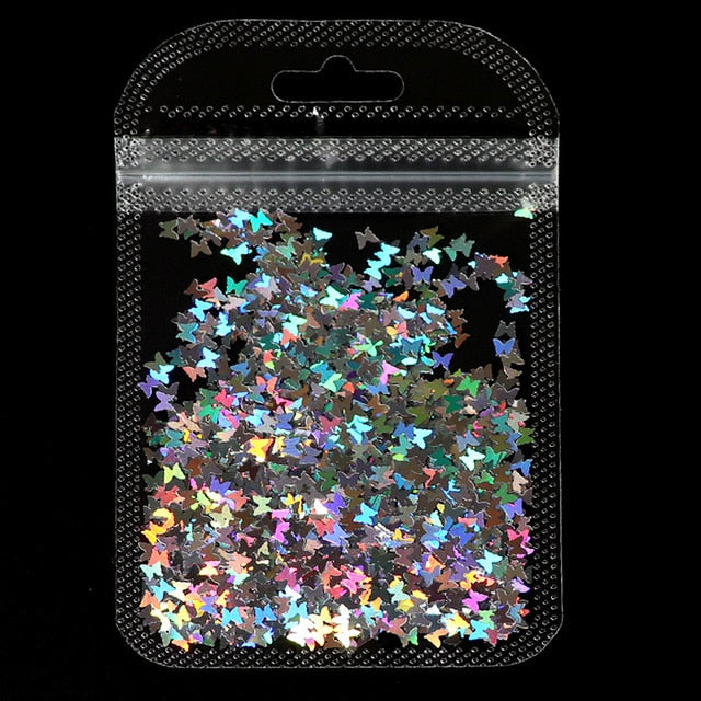 1Bag Holographic Maple Leaf Nail Art Sequins Chameleon Nail Glitter Flakes Laser Fall Leaves Nail Supplies Nail Art Decoration