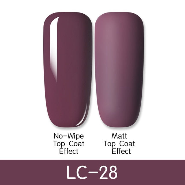 LILYCUTE Matte Gel Nail Polish Matte Top Coat Need 7ML Autumn Color Hybrid Varnish Soak Off UV Gel Nail Art Design Gel Polish