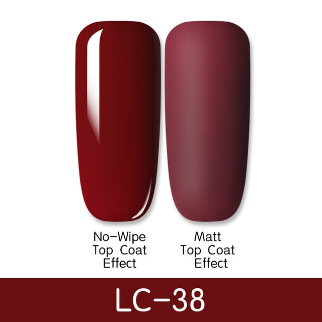 LILYCUTE Matte Gel Nail Polish Matte Top Coat Need 7ML Autumn Color Hybrid Varnish Soak Off UV Gel Nail Art Design Gel Polish