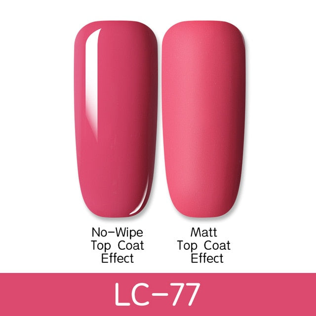 LILYCUTE Matte Gel Nail Polish Matte Top Coat Need 7ML Autumn Color Hybrid Varnish Soak Off UV Gel Nail Art Design Gel Polish