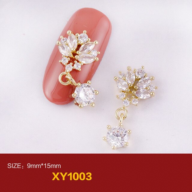 High Quality New Nail Zirconia Chain Diamond Unicorn Zircon Nail Ornaments Jewelry DIY Nail Supplies Decoration