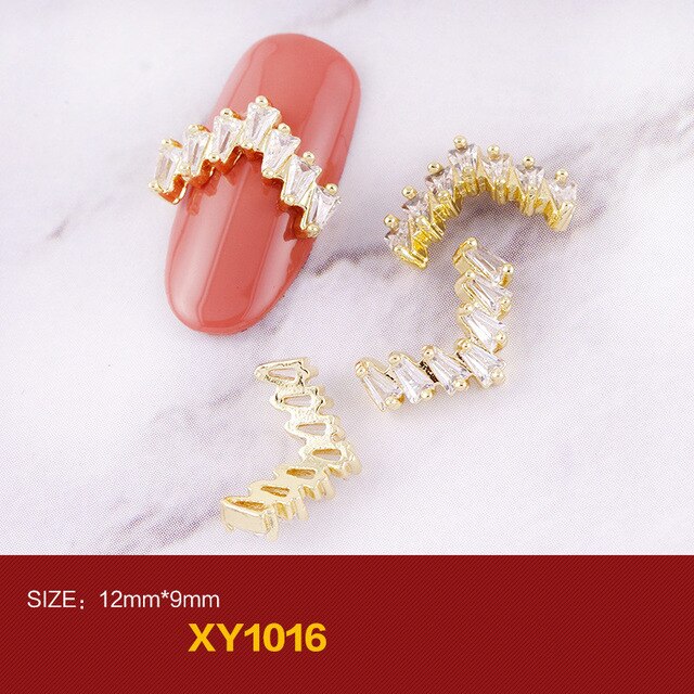 High Quality New Nail Zirconia Chain Diamond Unicorn Zircon Nail Ornaments Jewelry DIY Nail Supplies Decoration