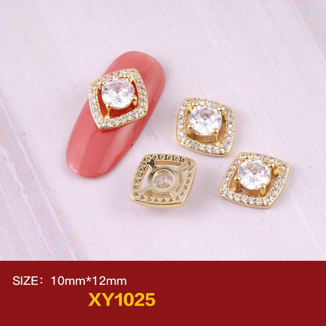 High Quality New Nail Zirconia Chain Diamond Unicorn Zircon Nail Ornaments Jewelry DIY Nail Supplies Decoration