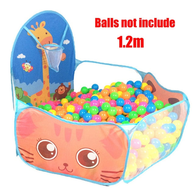 Portable Baby Playground Playpen for Children Large Kids Tent Ball Pool Bebe Balls Pit with Tunnel Baby Park Camping Dry Pool