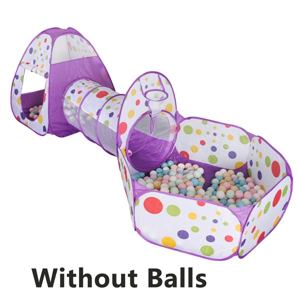 Portable Baby Playground Playpen for Children Large Kids Tent Ball Pool Bebe Balls Pit with Tunnel Baby Park Camping Dry Pool