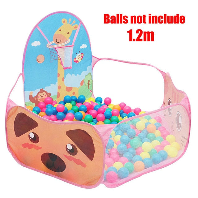 Portable Baby Playground Playpen for Children Large Kids Tent Ball Pool Bebe Balls Pit with Tunnel Baby Park Camping Dry Pool