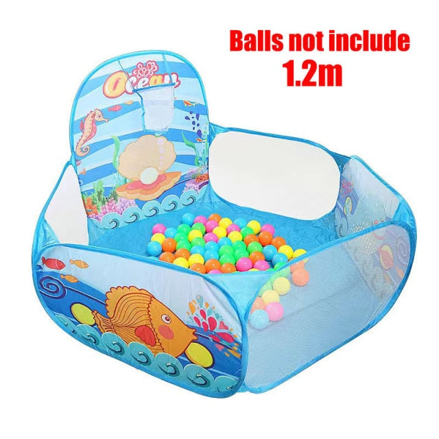 Portable Baby Playground Playpen for Children Large Kids Tent Ball Pool Bebe Balls Pit with Tunnel Baby Park Camping Dry Pool