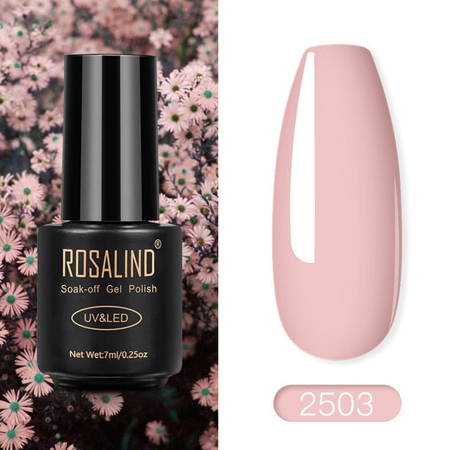 ROSALIND Nail Polish Red Nude Series Polish All For Manicure Nails Art Semi Permanent Gel UV LED Soff Off Hybrid Varnishes