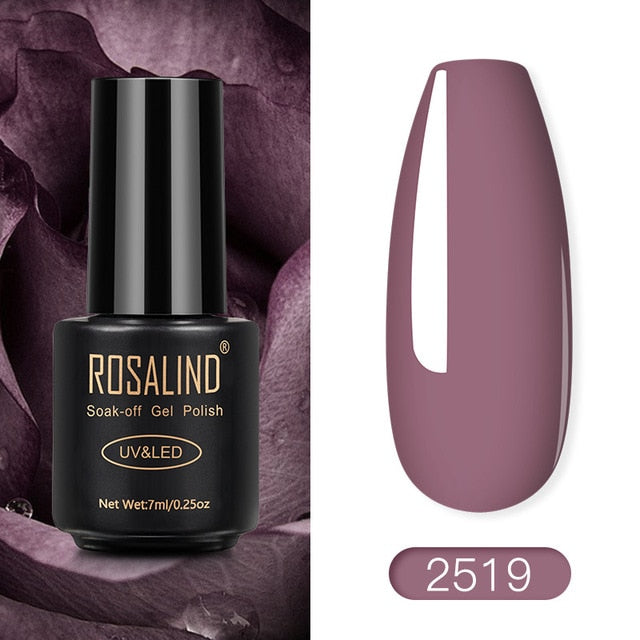 ROSALIND Nail Polish Red Nude Series Polish All For Manicure Nails Art Semi Permanent Gel UV LED Soff Off Hybrid Varnishes