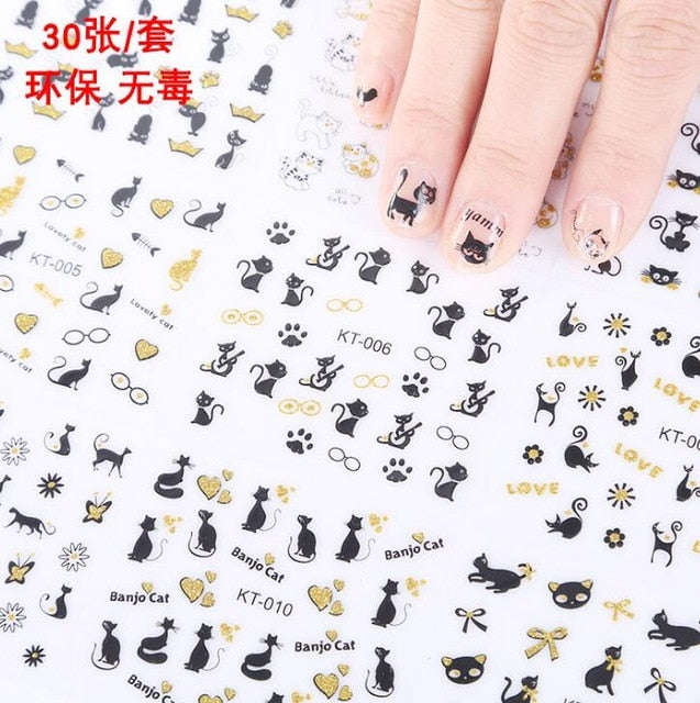 2020 NAIL STICKERS  | Nail Stencil |Nail Decals, Nail Supplies, Nail Deco Self Adhesive** 30/24 Sheet Angel Nail Art Sticker